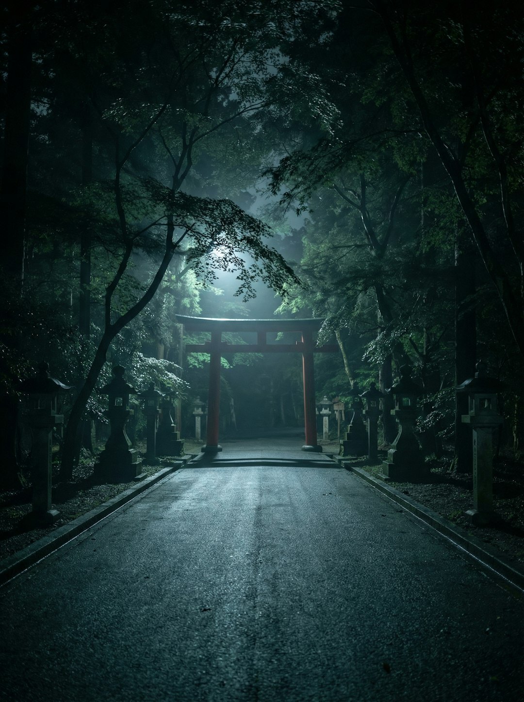 mysterious everyday scene