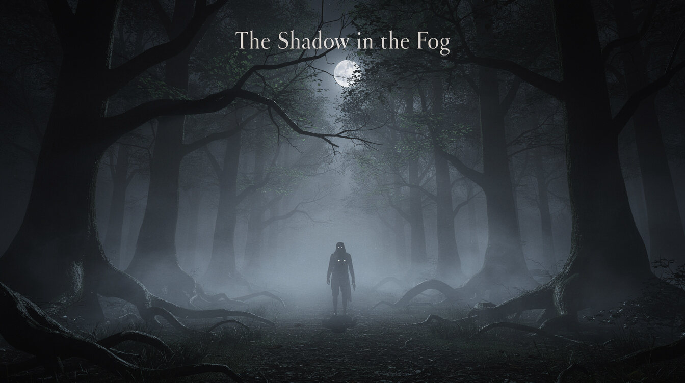 dark foggy forest