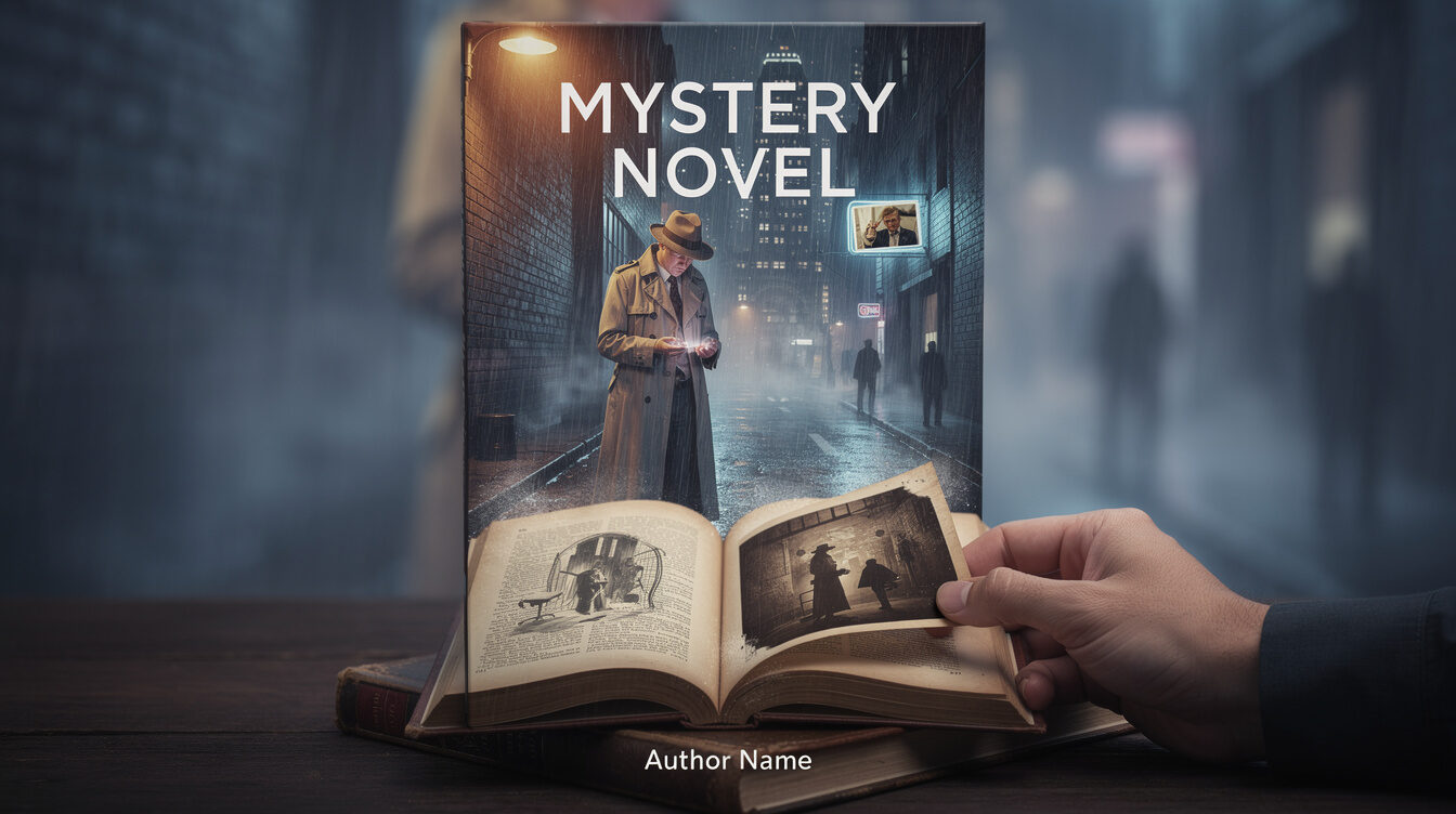 book cover mystery novel