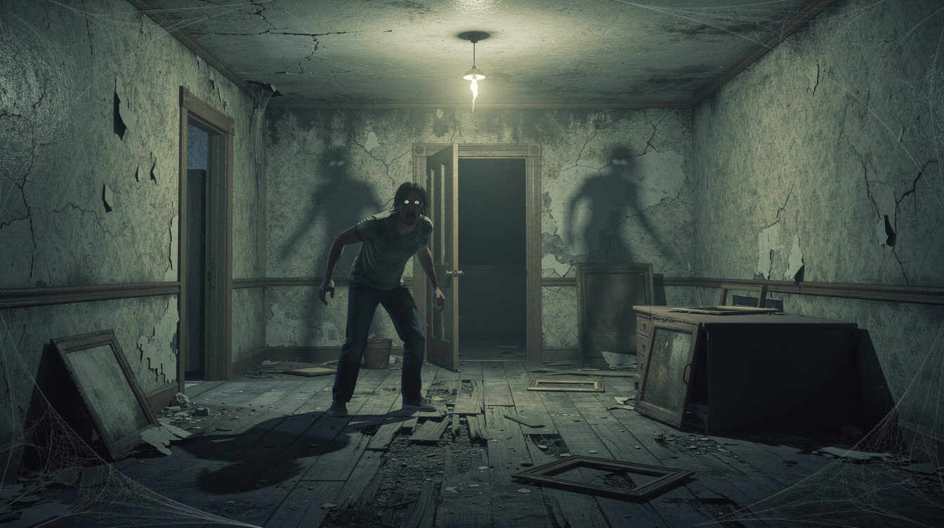 old abandoned house interior